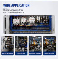 Canalización de PVC Azul Sólido para Cableado, Ranura Abierta, Retardante de Llama, Pared Gruesa, Gestión de Cables, Temperatura de Trabajo -15C~+60C