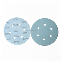 Disque de ponçage en papier latex de 6 pouces (150 mm) à 6 trous, avec fixation auto-agrippante, grain P600-P5000, pour carrosserie automobile, meubles et polissage de miroirs