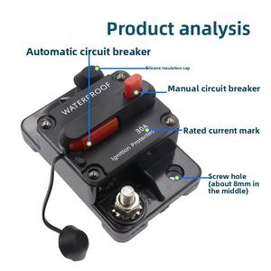 Автоматический выключатель для автомобилей, яхт и автодомов, с функцией восстановления, с креплением для предохранителя, защита цепи - Product Image 3