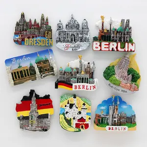 Personal isierte Country Kühlschrank Magnet Poly Harz 3D Kühlschrank Magnete für Werbe geschenk