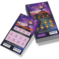 Billets de loterie de style mythique, lot économique, personnalisation en usine, impression numérique, certifiés ISO9001, couleur CMYK, pelliculés