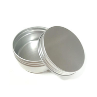 Boîte en aluminium ronde pour cosmétiques, conteneur en métal, pot en aluminium, 5g, 10g, 20g, 30g, 50g, 100g