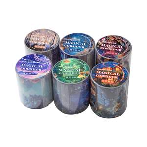 1 Rouleau de ruban adhésif Cloister Series Vintage Landscape Tape Handbook Decoration Collage Material - Product Image 5