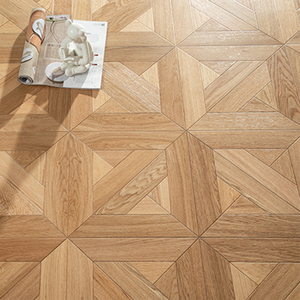 Suelo de Parqué de Roble Multicapa Resistente con Acabado UV Cepillado, Grado AB, Impermeable, Sistema T&G de 15 mm, para Edificios Comerciales - Product Image 1