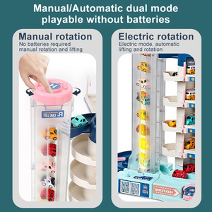 Système de stationnement de voitures électrique multi-niveaux personnalisé, assemblage en <span class=keywords><strong>plastique</strong></span>, <span class=keywords><strong>jouet</strong></span> de <span class=keywords><strong>garage</strong></span> pour enfants, stationne les voitures avec des fonctions de contrôle - Product Image 5