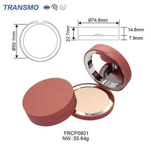 Boîtier de poudre pour le visage, aimant, vide, fond de teint pressé, OEM, boîtier compact rond magnétique avec miroir - Product Image 2