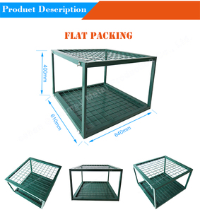Metal Wire <strong>Dump</strong> <strong>Bin</strong> Supermarket Cleaning Tools <strong>Display</strong> Stand <strong>Broom</strong> <strong>Mop</strong> <strong>Display</strong> <strong>Rack</strong> - Product Image 2
