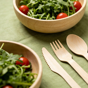 Juego <span class=keywords><strong>de</strong></span> Utensilios Desechables <span class=keywords><strong>de</strong></span> Bambú Ecológico Premium, Personalizado, <span class=keywords><strong>de</strong></span> Grado Alimenticio, Biodegradable, para Catering Internacional, Venta al por Mayor en Supermercados - Product Image 2