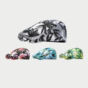 Gorra con Estampado Completo de Palmeras Tropicales Otoño 2024, Boina Vintage de Ala Corta para Hombre y Mujer, Sombrero Estilo Ivy para Exteriores - Product Image 2