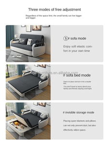 سرير مورفي قابل للطي بإطار معدني - تصميم عصري مع ضمان 15 عامًا، سرير حائط وكنبة زاوية لغرفة المعيشة وغرفة النوم والفنادق - Product Image 4