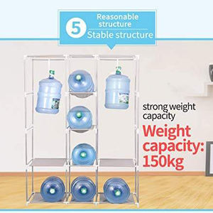 خزانة ملابس قماشية محمولة أنابيب فولاذية بالجملة للتخزين والتعليق خزانة ملابس للمفروشات المنزلية - Product Image 4