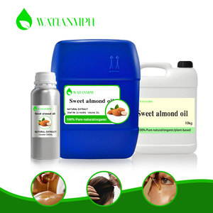 Huile de base d'amande douce biologique liquide pour soins de la peau et massage, matière première issue de graines, huile de base en vrac - Product Image 3