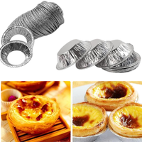 Moule à tartelettes en aluminium jetable de qualité alimentaire, antiadhésif, écologique et résistant au four