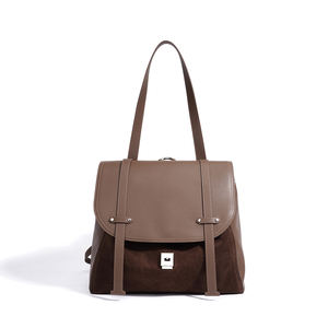 <span class=keywords><strong>Sac</strong></span> à bandoulière pour <span class=keywords><strong>femme</strong></span> en cuir de vachette véritable personnalisé, style daim mat, <span class=keywords><strong>sac</strong></span> à <span class=keywords><strong>dos</strong></span> de haute qualité, grande capacité - Product Image 1