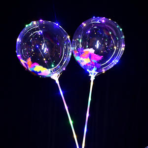 Globos Luminosos LED Intermitentes Balón <span class=keywords><strong>Bobo</strong></span> Transparente de Personaje de Dibujos Animados con Luces LED - Product Image 4