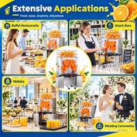 Presse-agrumes commercial en acier inoxydable, extracteur de jus d'orange électrique de type presse pour restaurant, presse-agrumes commercial