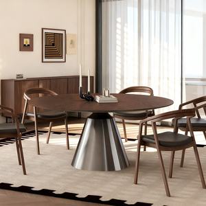 Ensemble de meubles de salle à manger modernes et personnalisables <span class=keywords><strong>Table</strong></span> à manger en bois convertible et <span class=keywords><strong>chaise</strong></span> de restaurant d'hôtel pour la maison ou l'entreprise - Product Image 2