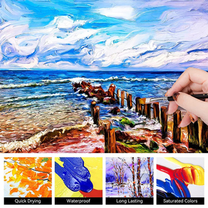 Nhà máy sản xuất sắc tố acrylic màu 12/18/24 giá rẻ với nhiều tùy chọn màu sắc để đáp ứng các nhu cầu khác nhau phù hợp cho người mới bắt đầu - Product Image 2