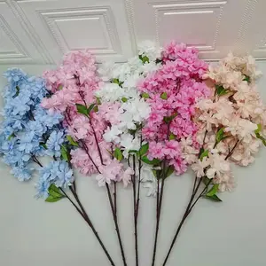 Cheap artificial flowers garden fake cherry blossom for decorations
