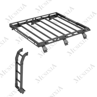 Fabricant de pièces de véhicules tout-terrain en acier et aluminium Echelle latérale de galerie de toit de voiture en gros pour Suzuki Jimny 2018 + 3 portes 5 portes 4x4