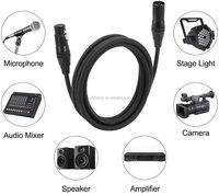 Câble de raccordement pour microphone multimédia XLR 3 broches pour microphones, enregistrement en studio et son en direct