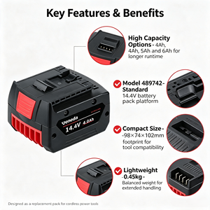 Batterie lithium-ion 14,4 V 4 Ah pour outils électriques, tronçonneuses et perceuses, pack de batterie pour outils électriques <span class=keywords><strong>sans</strong></span> <span class=keywords><strong>fil</strong></span> 57,6 W en stock - Product Image 3