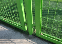 Clôture de terrain de sport en treillis soudé thermolaqué, barrière résistante aux impacts, clôture en acier pour terrain de basket-ball, tennis, football