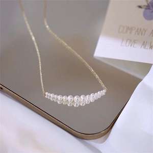 Collier ras du cou Zhizhen style simple avec perles de culture d'eau douce dégradées et plaqué or 14 carats - Product Image 4