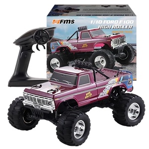 รถบรรทุกมอนสเตอร์บังคับวิทยุ Ford F100 รุ่นใหม่ FMS ขนาด 1:10 พร้อมมอเตอร์แบบแปรงถ่าน 550 แบตเตอรี่ลิโพ ดีไซน์ล้อไฮโรลเลอร์ พร้อมใช้งาน - Product Image 1