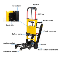 Chariot d'escalade électrique pliable, chariot pour camion à main, charge robuste, 11 kg