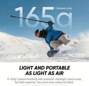 Cámara Deportiva Insta 360 X4 Air Ligera con Lentes Intercambiables, 8K HD CMOS, Resistente al Viento y a las Sacudidas, Ideal para Vlogs - Product Image 2