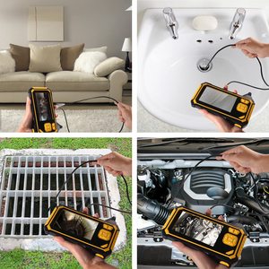 Cámaras de Inspección HD de Doble Lente EasyGear, Endoscopio Impermeable 1080P con Luz, Boroscopio USB, Cámara Serpiente <span class=keywords><strong>Inskam</strong></span> - Product Image 2
