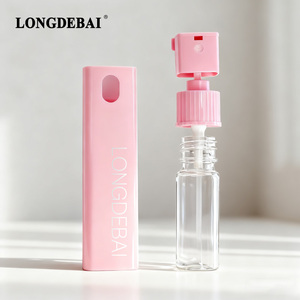 In Stock Custom 10ml 15ml 20ml <b>Empty</b> Pink Black Blue Refillable Square Perfume Plastic <b>Bottle</b> Portable Perfume <b>Spray</b> <b>Bottle</b> - Product Image 2