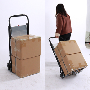 Carretilla Multifuncional Plegable para el Hogar, Carro de Almacén con Escalera de 2 Peldaños - Product Image 2