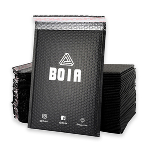Matte <span class=keywords><strong>Black</strong></span> Poly Bao Bì Bong Bóng Bao Bì Bao Bì Sinh Thái Thấp Moq Vận Chuyển Bao Bì Túi Riêng In Logo - Product Image 1