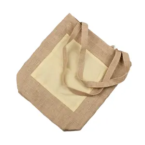 High King wholesale supplier natural popular jute tote shopping bag