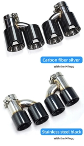 ชุดอัพ<span class=keywords><strong>เกรด</strong></span>ปลายท่อไอเสียคู่ 535i 535d F10 F11 640i 640d F12 แบบ M5  ปลายท่อไอเสียสี่ท่อ สแตนเลสสตีล พร้อมปลายท่อเก็บเสียงแบบพรีเมียม - Product Image 6