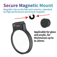 Factory Wholesale JSD Magnetic Coral Magnifier 3X LED Blue Light Reef Viewer With Interchangeable Filter for Saltwater Aquarium