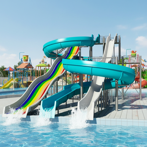 Piscina al Aire Libre, Gran Diversión, Toboganes <span class=keywords><strong>de</strong></span> <span class=keywords><strong>Agua</strong></span> Curvos <span class=keywords><strong>de</strong></span> Fibra <span class=keywords><strong>de</strong></span> Vidrio, Parque Acuático Pequeño, Equipo <span class=keywords><strong>de</strong></span> Juegos Acuáticos, Tobogán <span class=keywords><strong>de</strong></span> <span class=keywords><strong>Agua</strong></span> - Product Image 4