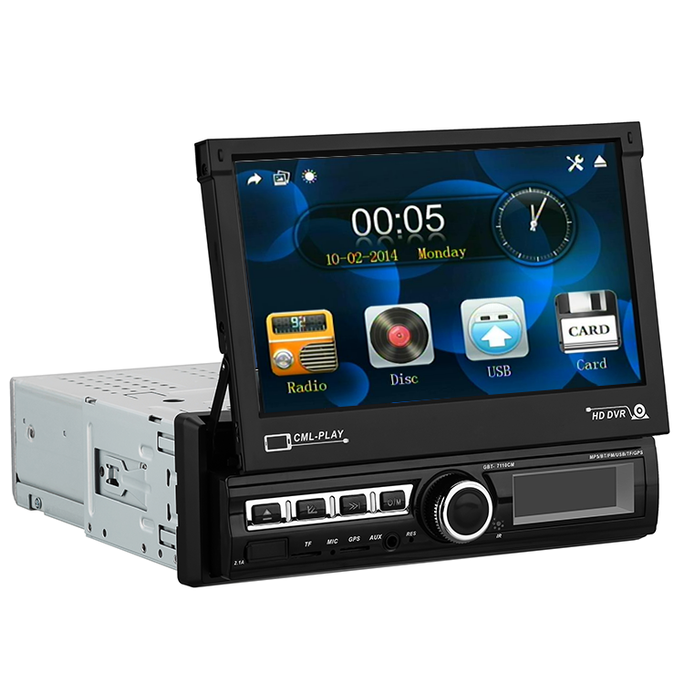 Универсальный сенсорный экран Gps-радио стерео 7-дюймовый Bluetooth 1 Din автомобильный DVD-плеер Mp5 с экраном