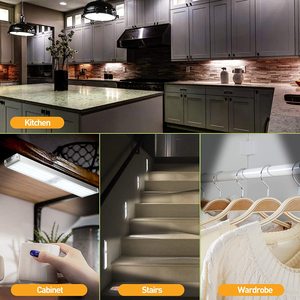 Luce Notturna da 60 LED a Parete con Sensore di Movimento, Ricaricabile Tramite USB, Magnetica, per Armadio e Guardaroba, Sottopensile a LED - Product Image 3