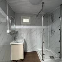 Toilettes et Douche Extensibles de Haute Qualité en Conteneur Préfabriqué Portable avec Panneaux Sandwich, Couleur Personnalisable, Installation Facile