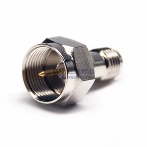 75Ohm 180 Degree RF TV Coaxial F Female to SMA Male Connector