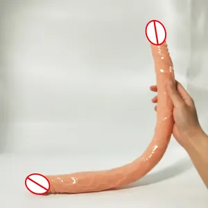 Vendita calda doppia testa Extra lunga 55Cm Dildo spina anale femminile masturbazione dispositivo per adulti Sex Toy