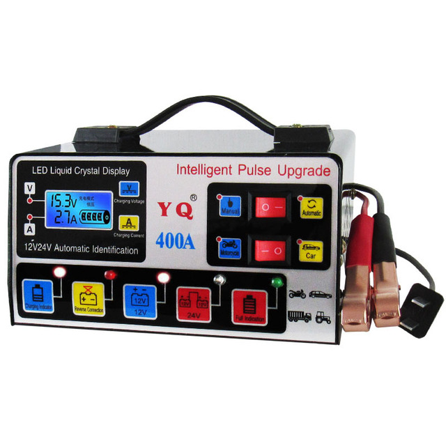 Universal Intelligent Pulse Repair Charger for 12v/24v Cars and Vehicles Best Battery Charger for Vehicles