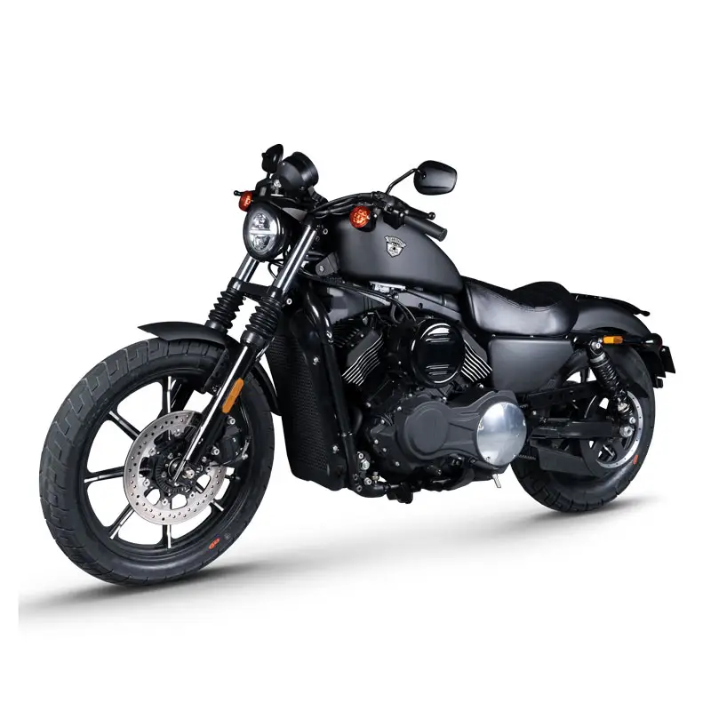 650cc water-cooled EFI High durability dark style short double muffler cruiser motorcycle