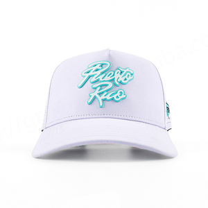 BSCI vente en gros personnalisé 5 panneaux OEM Sport papa chapeau de haute qualité en caoutchouc broderie Logo 100% coton Oxford point trou découpé au Laser - Product Image 2