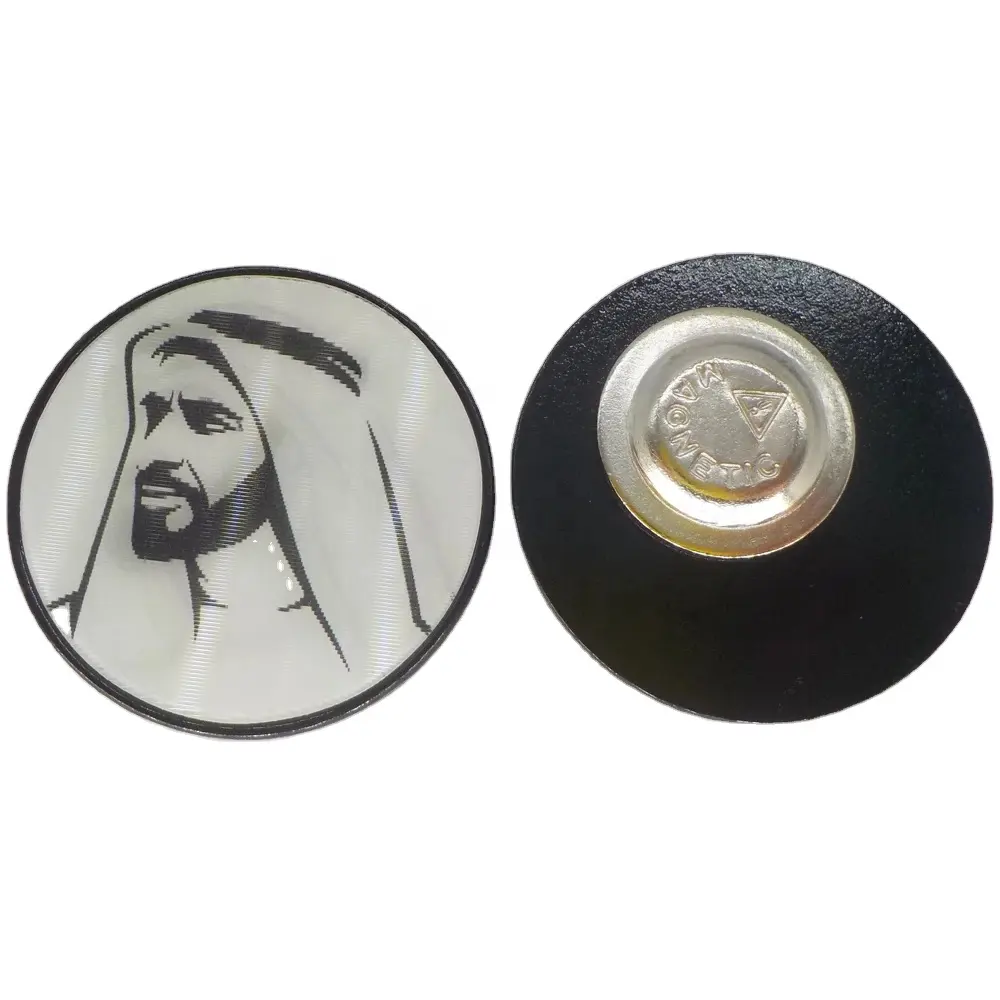 2023 UAE Quốc Gia Ngày Lễ Kỷ Niệm Zayed Phù Hiệu Sheikh Cổ Điển Ma Thuật Kim Loại Từ Huy Hiệu Pins