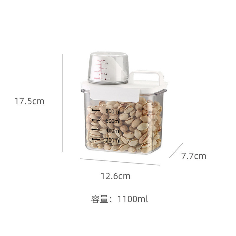 Blanco 1100ml - con escala - caja de cartón