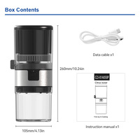 Vente chaude Compact Orange Squeezer Extracteur De Jus De Fruits Frais Appareil Maison Rechargeable USB Presse À Froid Presse-agrumes machine